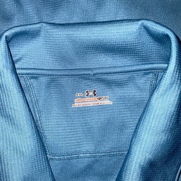 Men’s used size XXL Under Armour UA all season blue polo shirt - Picture 2 of 4
